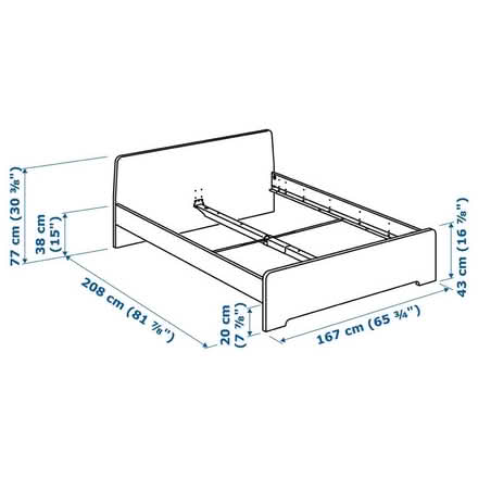 Photo of free Ikea double bed (Newhaven BN9) #4