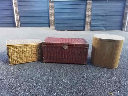 Photo of free 4 large wickerwork chests and laundry baskets (Preston Park area BN1) #2