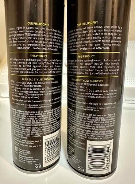 Photo of free TRESemme’ Hair Spray (West San Jose 95128) #2
