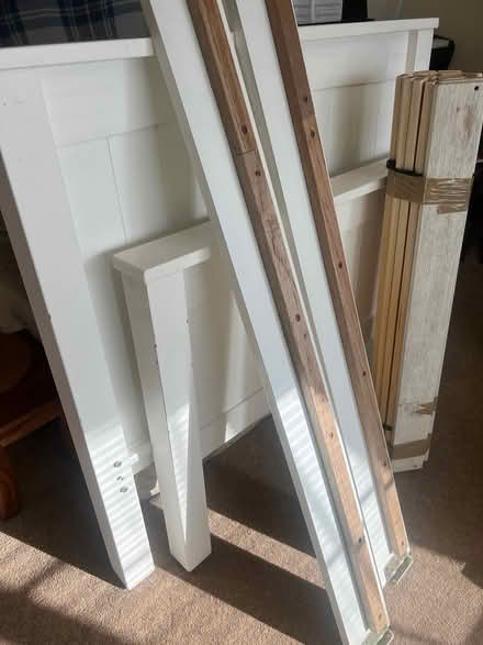 Photo of free White wooden bed (BR6) #1