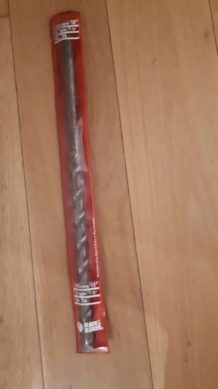 Photo of free Black & Decker 15" 16mm, No 26 Masonry Drill (Cressex HP12) #1