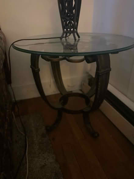 Photo of free Wrought iron end table (Clifton, NJ) #1