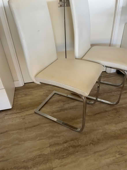 Photo of free 2 white chairs (Camarillo) (Camarillo Heights) #3