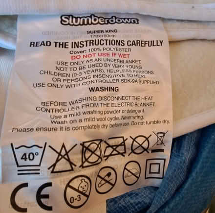 Photo of free Super king bedding & a cushion (Wolverton, MK12) #1