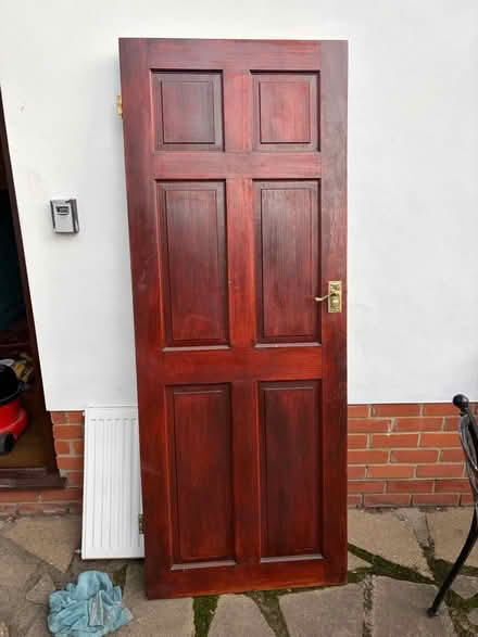 Photo of free Stained wooden door (Sheringham) #1