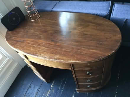 Photo of free Charming oval 1930s Georgian-Style Desk (Bayswater W2) #1