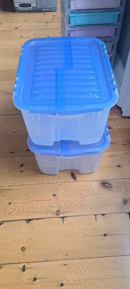 Photo of free Plastic boxed with hinged lids (Sion Hill) #1