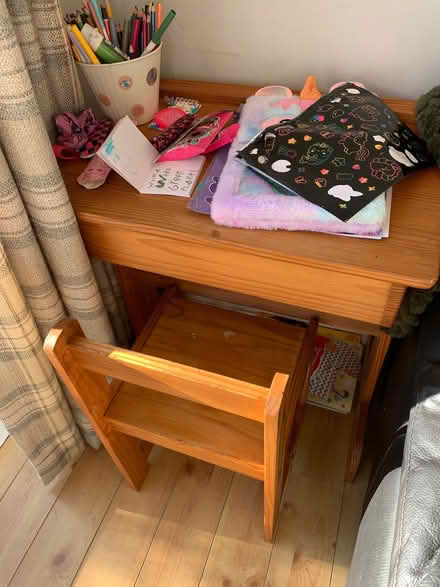 Photo of free Small child’s wooden desk with lift up lid for storage (Brookhouse LA2) #1