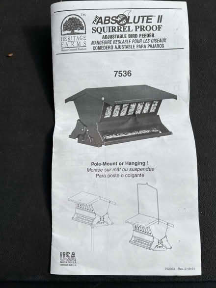 Photo of free 4 Deer Resistant Bird Feeders (Wexford close to I-79) #4
