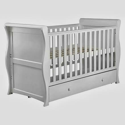 Photo of free John Lewis Sleigh cot bed (Esher) #3
