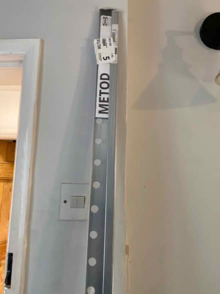Photo of free IKEA METOD galvanised hanging rail (Wirksworth DE4) #1
