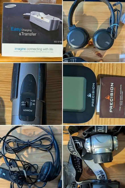 Photo of free Headphones, Mic, r/c mini clock mixed bag (Polwarth EH11) #1