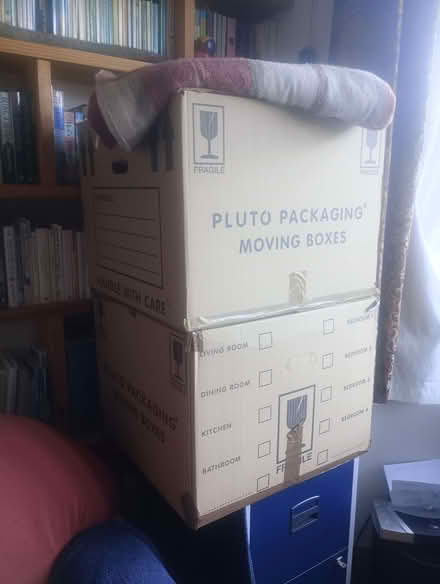 Photo of free 2 x cardboard packing boxes (Dursley GL11) #1