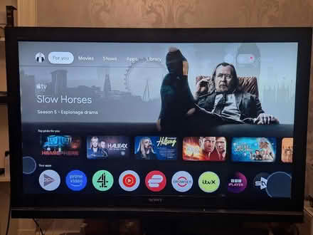 Photo of free 55 inch TV and King-size bed frame (Larbert FK5) #3