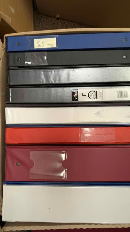 Photo of free Used Three ring binders (Milton) #1