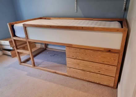 Photo of free Raised/reversible single/kids bed, with optional drawers (Longworth OX13) #2
