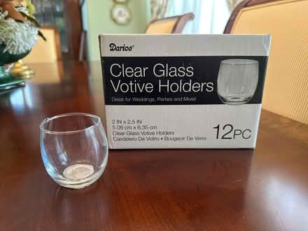 Photo of free Clear glass votive holders (Old Palo Alto) #1