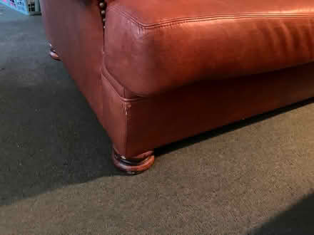 Photo of free Leather sofa comfy (Bh23 7 hx) #3