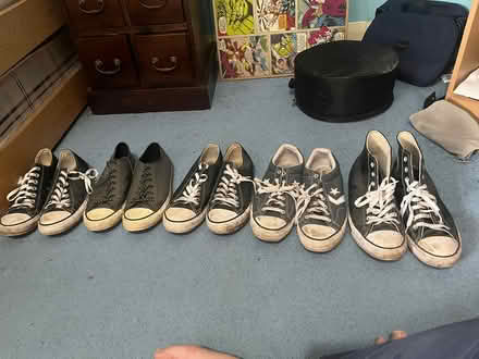 Photo of free Several pairs of Men’s Converse 9-10.5 (Walkers Heath B38) #1