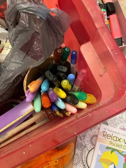 Photo of free Box of paints/arty/crafty stuff (St Stephens AL3) #1