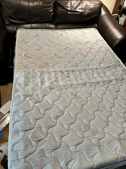 Photo of free Sofa bed brown leather (Dronfield Woodhouse S18) #4