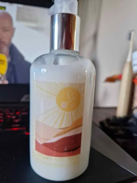 Photo of free Full bottle of hand and body lotion (Denton) #1
