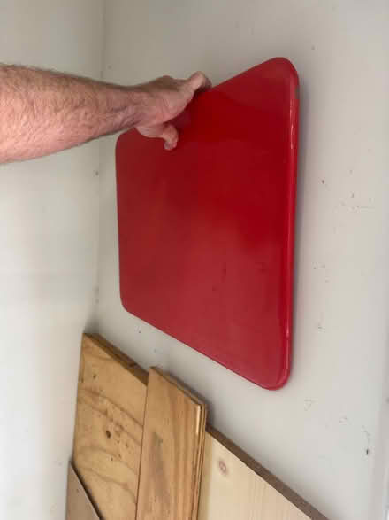 Photo of free Folding metal shelf (Del Ray near GW Middle School) #2