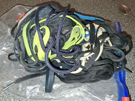 Photo of free Bag of assorted shoe and boot laces (Thorley Park) #1