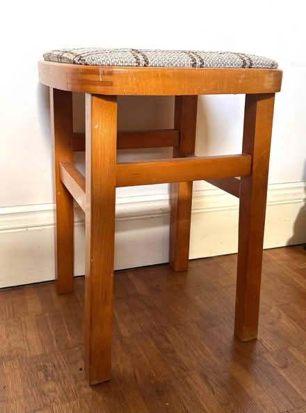 Photo of free Vintage mid-century wooden stool (South Norwood SE25) #1