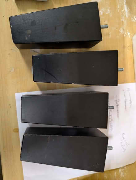 Photo of free Four sofa legs , dark (Kidlington OX5) #1