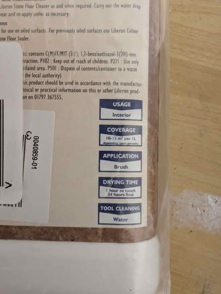 Photo of free Stone floor sealer, unopened (Kidlington OX5) #3