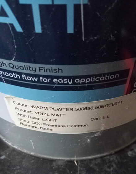 Photo of free 'Warm Pewter' Vinyl Matt (LE8 5AH) #1