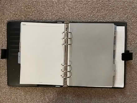 Photo of free A5 Filofax - fake black leather (Cambridge CB4) #2