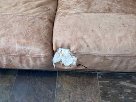 Photo of free Leather sofa (Easington OX16) #2
