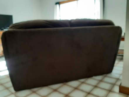 Photo of free Large brown loveseat (Ayer Rd, Shirley) #3