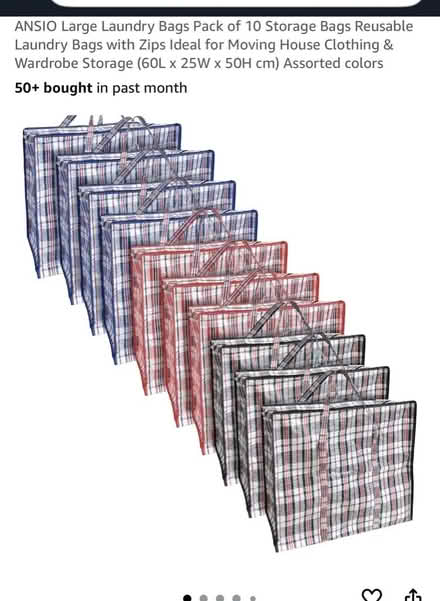 Photo of free Pk 10 Laundry Bags (Busk OL9) #1