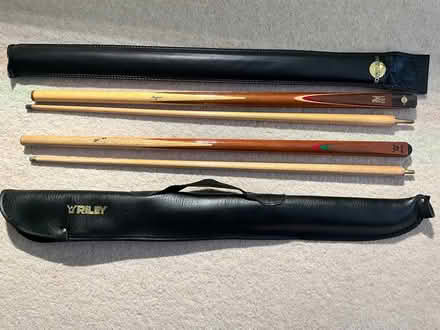 Photo of free 2 x 2 piece snooker cues (Hertford SG14) #2