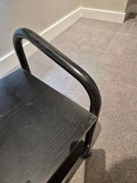 Photo of free Black shelving unit on castors (Fleetville AL1) #3