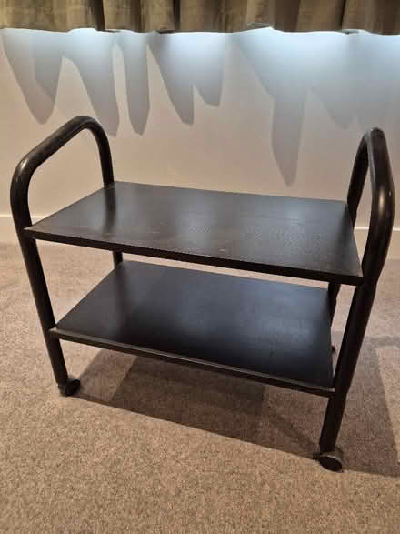 Photo of free Black shelving unit on castors (Fleetville AL1) #4