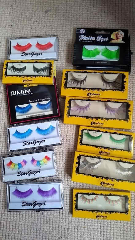 Photo of free False eye lashes - colourful and funky (Risinghurst OX3) #1