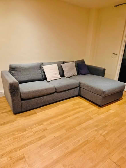 Photo of free Three-seater sofa with chaise lounge and storage (Raynes Park SW20) #1