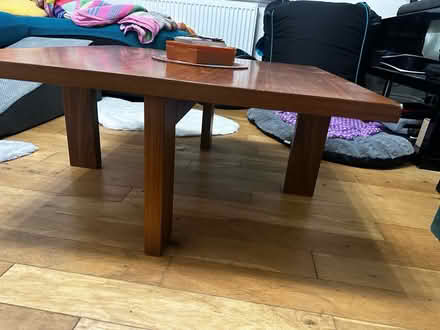 Photo of free Wood coffee table (Bromley) #4