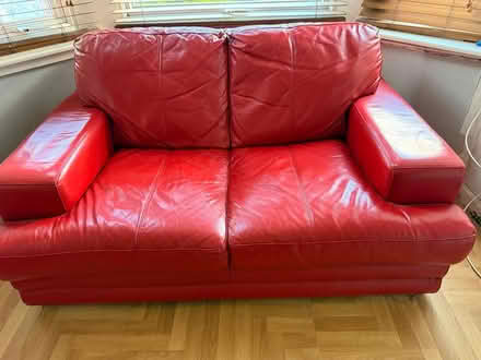 Photo of free Red sofas (Southsea Portsmouth) #1