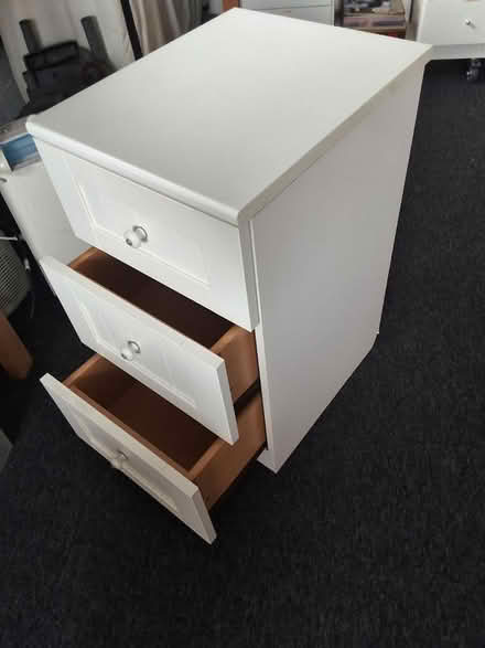 Photo of free White bedside cabinet (Outwood WF1) #1