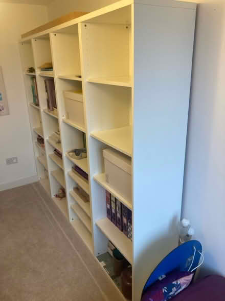 Photo of free IKEA white shelving units x 4 (N22 very near Wood Green tube) #2