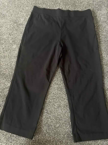 Photo of free Black 3-4 length trousers (Axminster) #2