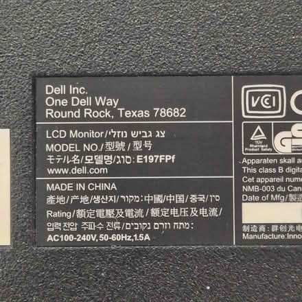 Photo of free Dell 19" VGA Monitor #2 (Dringhouses YO24) #3