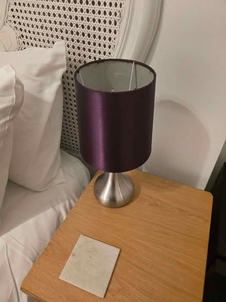 Photo of free Pair purple touch lamps (Harrogate HG1) #1
