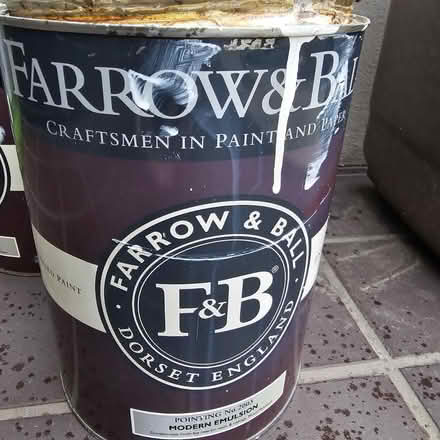 Photo of free 3 large OPEN tins of F&B paint (NW5 Kentish Town) #3