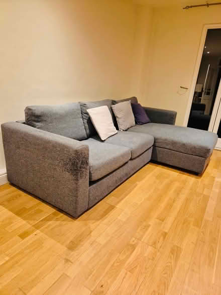 Photo of free Three-seater sofa with chaise lounge and storage (Raynes Park SW20) #3